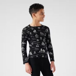 Alternative view of Smartwool Kids' Classic Thermal Merino Base Layer Crew