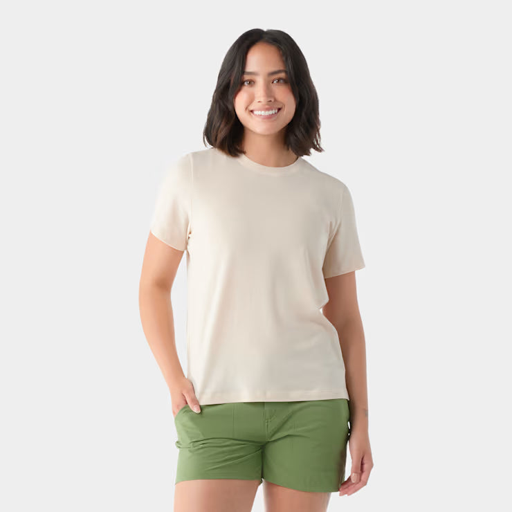 Smartwool Women's Perfect Crew Short Sleeve Tee Shorts