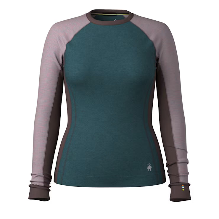 Smartwool Women's Classic Thermal Merino Base Layer Colorblock Crew - Image 2