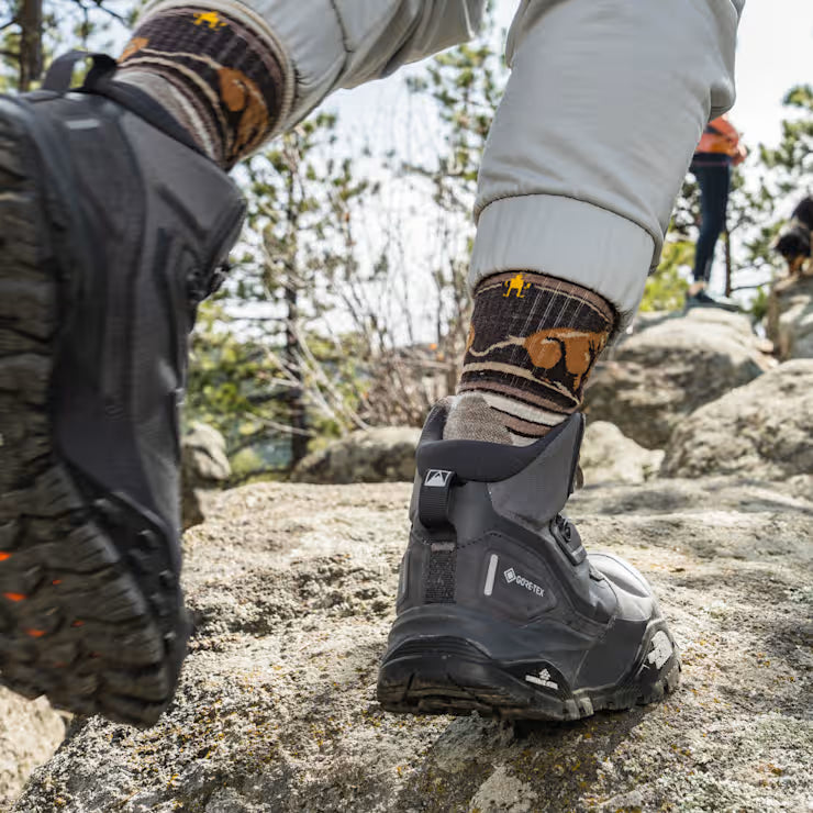 Smartwool Hike Bear Stripe Mid Crew Socks Hiking - Image 3