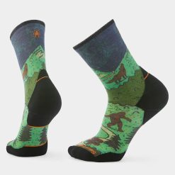 Smartwool Trail Run Neature Print Crew Socks Hiking