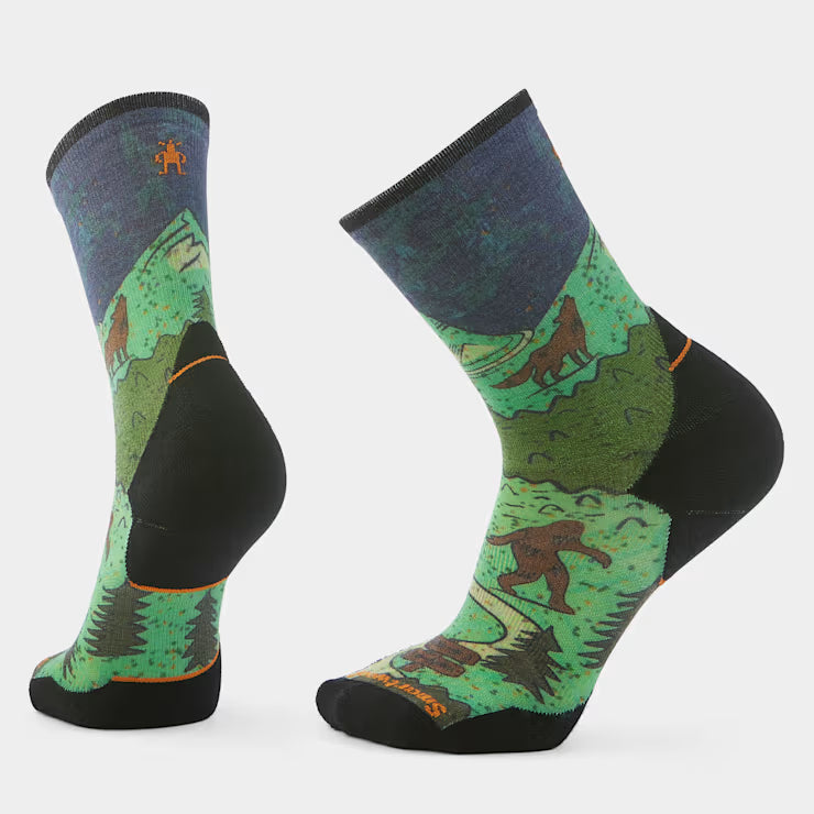 Smartwool Trail Run Neature Print Crew Socks Hiking
