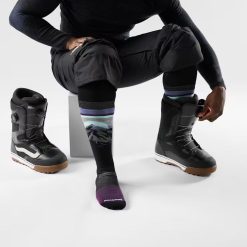 Alternative view of Smartwool Snowboard Mountain Sunrise Over The Calf Socks Ski