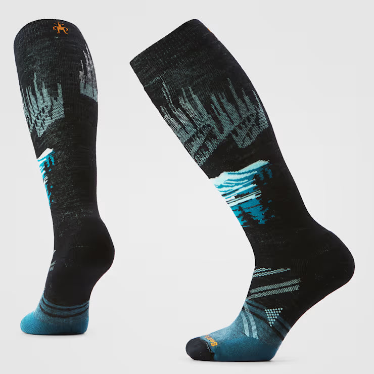 Smartwool Women's Ski Alpine Auroras Over The Calf Socks Ski