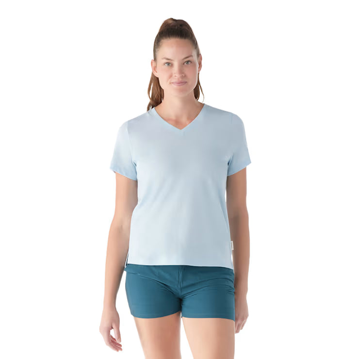 Smartwool Women's Perfect V - Neck Short Sleeve Tee Shorts