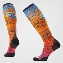 Smartwool Ski Geo Peaks Print Over The Calf Socks Ski