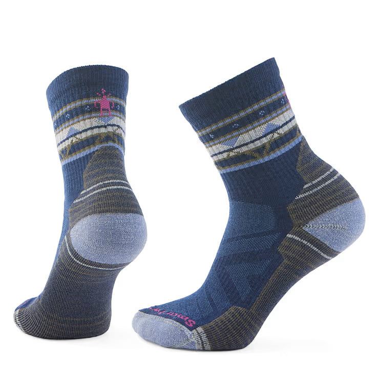 Smartwool Women's Hike Zig Zag Valley Mid Crew Socks Hiking