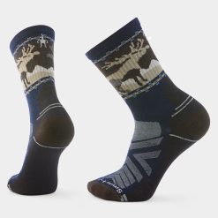 Smartwool Hike Mountain Moose Crew Socks Hiking
