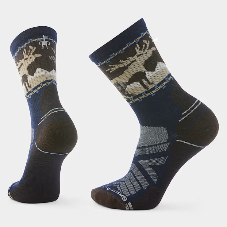 Smartwool Hike Mountain Moose Crew Socks Hiking