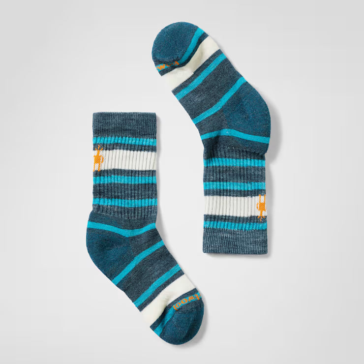 Smartwool Kids' Hike Striped Crew Socks Hiking