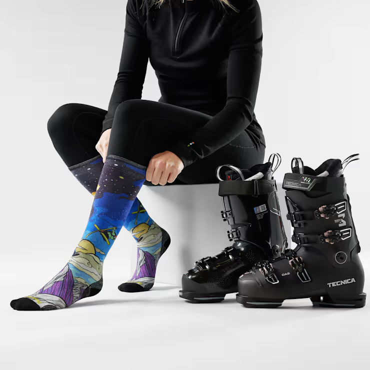 Smartwool Women's Ski Galactic Ski Print OTC Socks Ski - Image 2