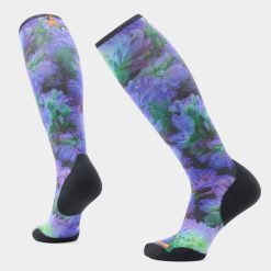 Smartwool Women's Ski Electric Lotus Print Over The Calf Socks Ski