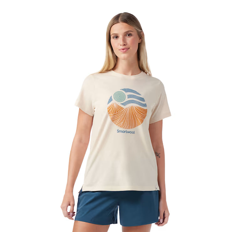Smartwool Women's Horizon View Short Sleeve Graphic Tee Shorts